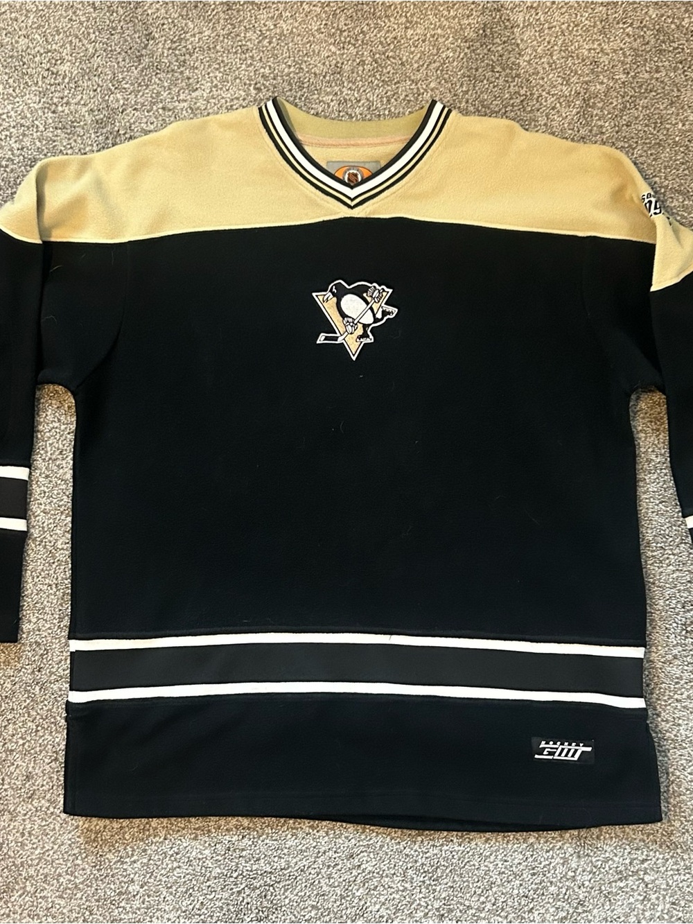 Vintage G-III Pittsburgh Penguins Fleece Hockey Jersey Sweatshirt Mens Medium